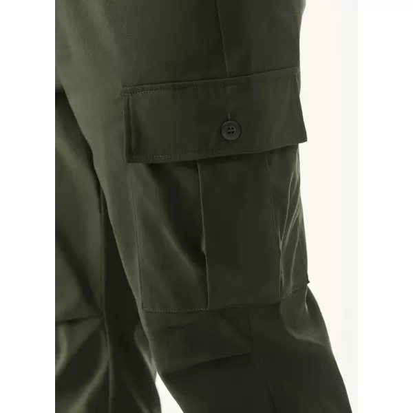 JMIERR Mens Casual Cargo Joggers Pants Elastic Waist Drawstring Stretch Relaxed Fit Work Pants Tapered Sweatpants