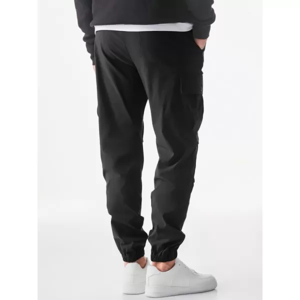 JMIERR Mens Casual Cargo Joggers Pants Elastic Waist Drawstring Stretch Relaxed Fit Work Pants Tapered Sweatpants