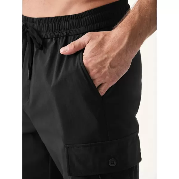 JMIERR Mens Casual Cargo Joggers Pants Elastic Waist Drawstring Stretch Relaxed Fit Work Pants Tapered Sweatpants