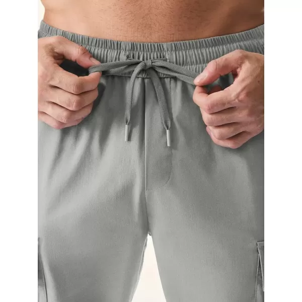 JMIERR Mens Casual Cargo Joggers Pants Elastic Waist Drawstring Stretch Relaxed Fit Work Pants Tapered Sweatpants