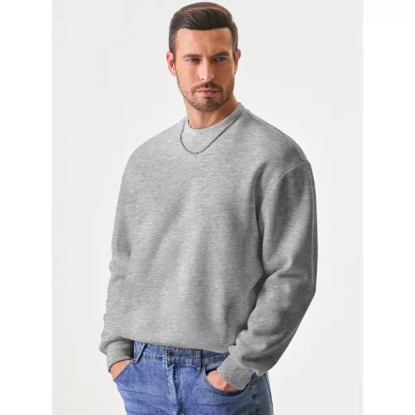 JMIERR Men's Casual Long Sleeves Crewneck Sweatshirts Thick Cotton Pullover Sweatshirt for Men