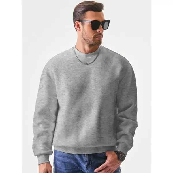 JMIERR Men's Casual Long Sleeves Crewneck Sweatshirts Thick Cotton Pullover Sweatshirt for Men