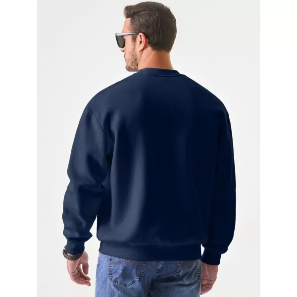JMIERR Men's Casual Long Sleeves Crewneck Sweatshirts Thick Cotton Pullover Sweatshirt for Men