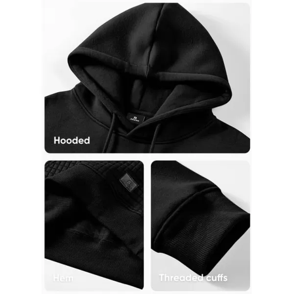 JMIERR Men's Hooded Sweatshirt Casual Long Sleeve Drawstring Waffle Pullover Hoodies with Pockets