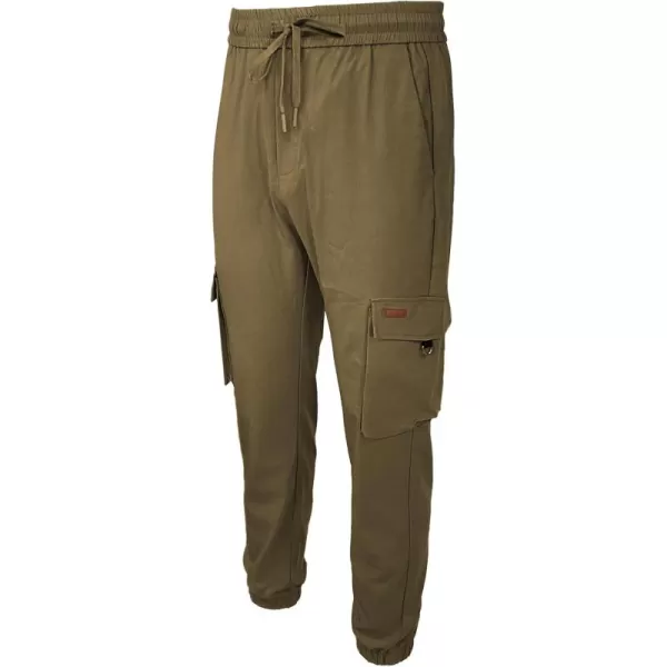 JMIERR Mens Casual Joggers Cargo Pants Stretch Elastic Waist Drawstring Tapered Track Sweatpants for Men Multi Pockets