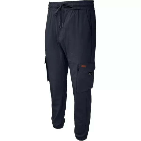 JMIERR Mens Casual Joggers Cargo Pants Stretch Elastic Waist Drawstring Tapered Track Sweatpants for Men Multi Pockets