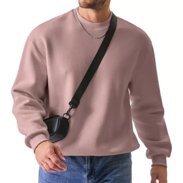 JMIERR Men's Casual Long Sleeves Crewneck Sweatshirts Thick Cotton Pullover Sweatshirt for Men