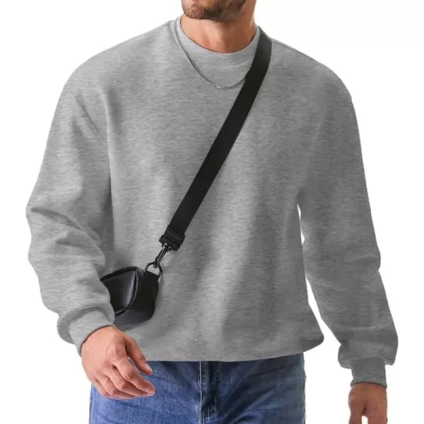 JMIERR Men's Casual Long Sleeves Crewneck Sweatshirts Thick Cotton Pullover Sweatshirt for Men