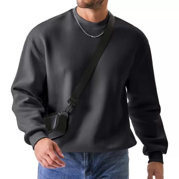 JMIERR Men's Casual Long Sleeves Crewneck Sweatshirts Thick Cotton Pullover Sweatshirt for Men