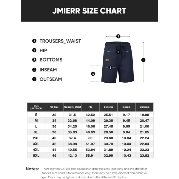 JMIERR Mens Casual Shorts - Cotton Drawstring Summer Beach Stretch Twill Chino Golf Shorts