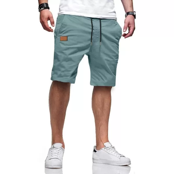 JMIERR Mens Casual Shorts - Cotton Drawstring Summer Beach Stretch Twill Chino Golf Shorts
