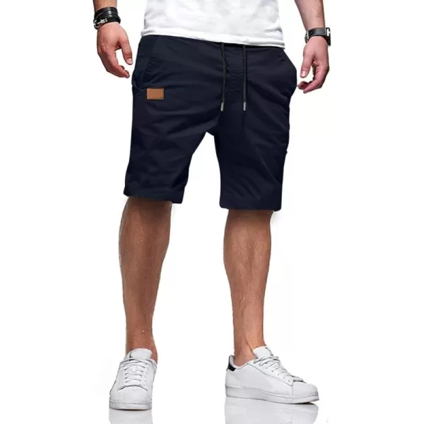 JMIERR Mens Casual Shorts - Cotton Drawstring Summer Beach Stretch Twill Chino Golf Shorts