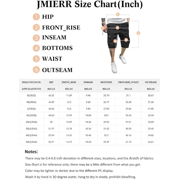 JMIERR Mens Casual Twill Cargo Shorts Cotton Drawstring Classic Cargo Stretch Short with 6 Pockets