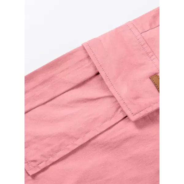 JMIERR Mens Casual Twill Cargo Shorts Cotton Drawstring Classic Cargo Stretch Short with 6 Pockets