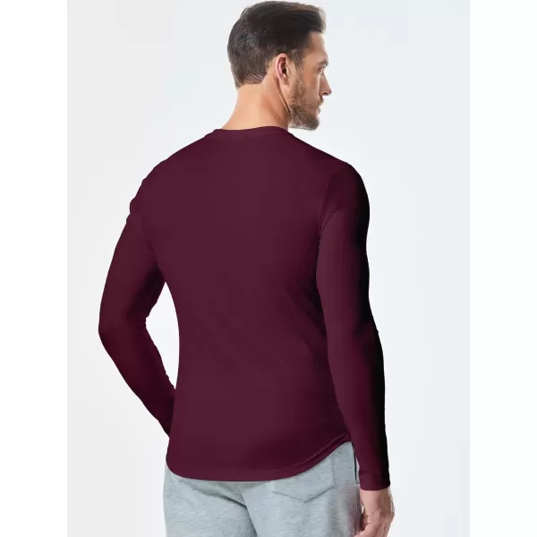 JMIERR Mens Long Sleeve Muscle T Shirts Casual V-Neck Longline Ribbed Tee Shirts