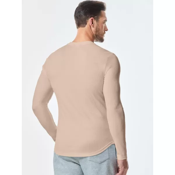 JMIERR Mens Long Sleeve Muscle T Shirts Casual V-Neck Longline Ribbed Tee Shirts