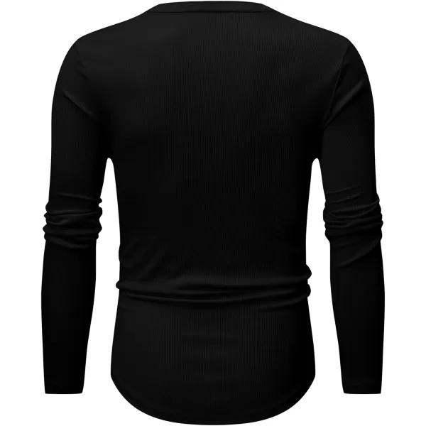 JMIERR Mens Long Sleeve Muscle T Shirts Casual V-Neck Longline Ribbed Tee Shirts