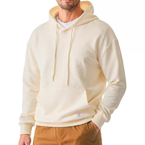 JMIERR Men's Hoodies Sweatshirts Geometric Texture Hooded Collar Drawstring Long Sleeve Casual Pullover Shirt
