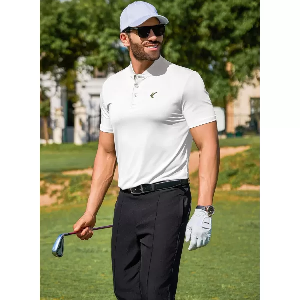 JMIERR Men's Polo Henley Shirt Moisture Wicking Quick Dry Summer Casual Short Sleeve Golf Polo T Shirts