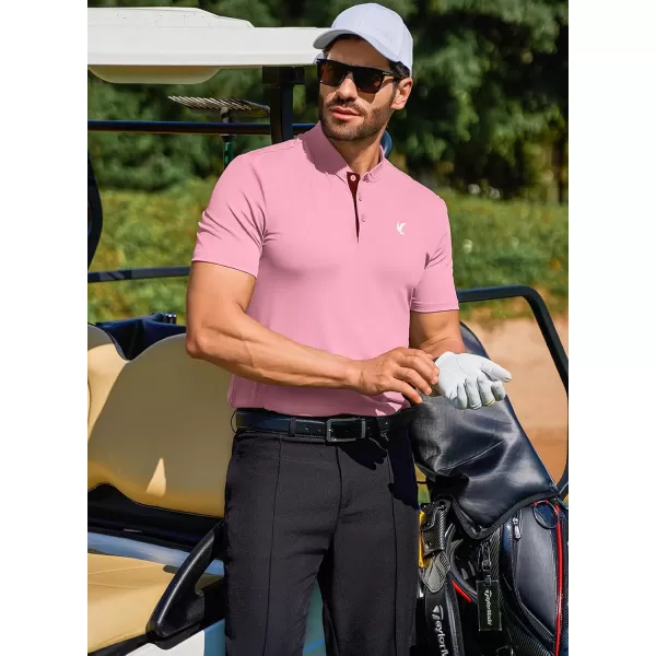 JMIERR Men's Polo Henley Shirt Moisture Wicking Quick Dry Summer Casual Short Sleeve Golf Polo T Shirts