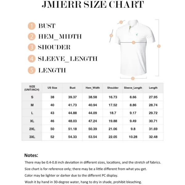 JMIERR Men's Polo Henley Shirt Moisture Wicking Quick Dry Summer Casual Short Sleeve Golf Polo T Shirts