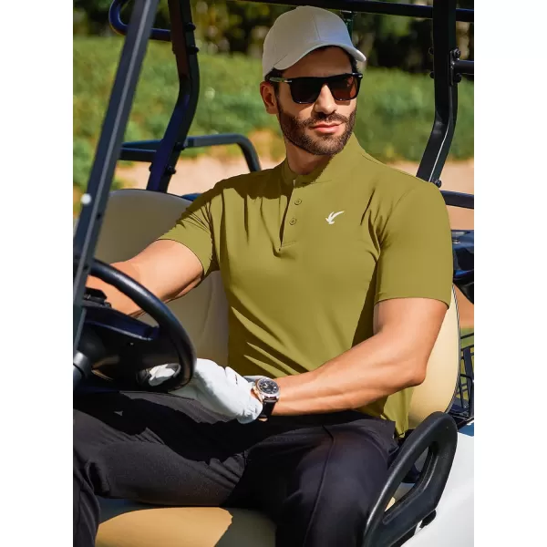 JMIERR Men's Polo Henley Shirt Moisture Wicking Quick Dry Summer Casual Short Sleeve Golf Polo T Shirts