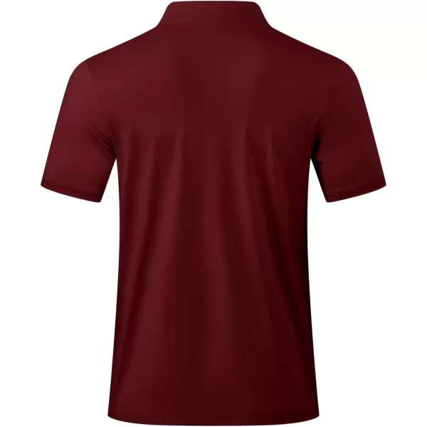 JMIERR Men's Polo Henley Shirt Moisture Wicking Quick Dry Summer Casual Short Sleeve Golf Polo T Shirts