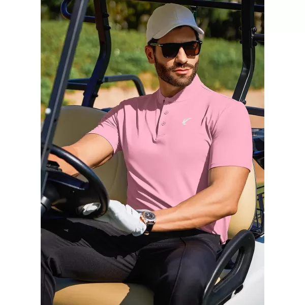 JMIERR Men's Polo Henley Shirt Moisture Wicking Quick Dry Summer Casual Short Sleeve Golf Polo T Shirts
