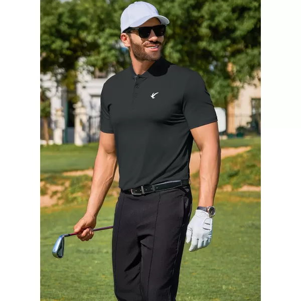 JMIERR Men's Polo Henley Shirt Moisture Wicking Quick Dry Summer Casual Short Sleeve Golf Polo T Shirts