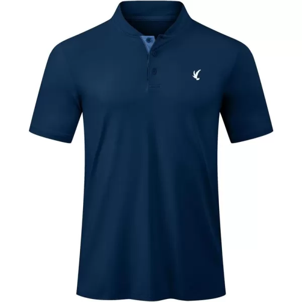 JMIERR Men's Polo Henley Shirt Moisture Wicking Quick Dry Summer Casual Short Sleeve Golf Polo T Shirts
