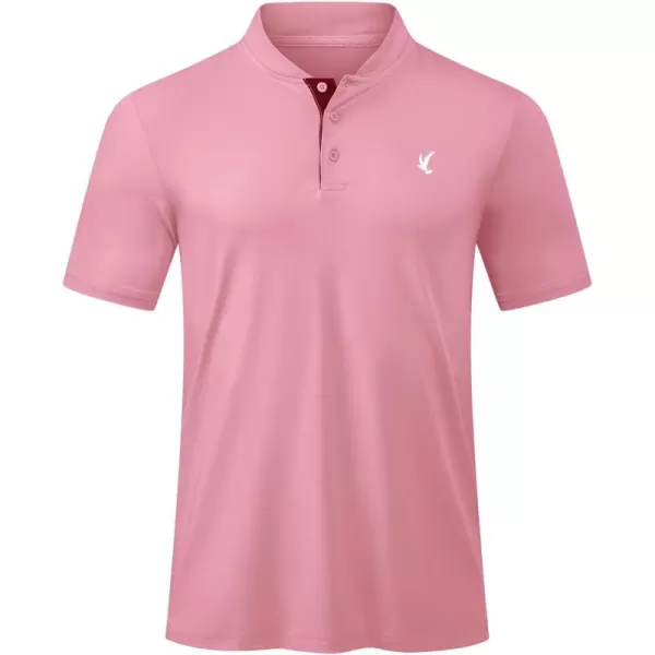 JMIERR Men's Polo Henley Shirt Moisture Wicking Quick Dry Summer Casual Short Sleeve Golf Polo T Shirts