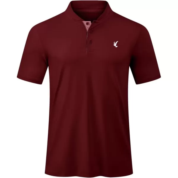 JMIERR Men's Polo Henley Shirt Moisture Wicking Quick Dry Summer Casual Short Sleeve Golf Polo T Shirts