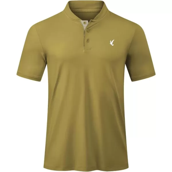 JMIERR Men's Polo Henley Shirt Moisture Wicking Quick Dry Summer Casual Short Sleeve Golf Polo T Shirts
