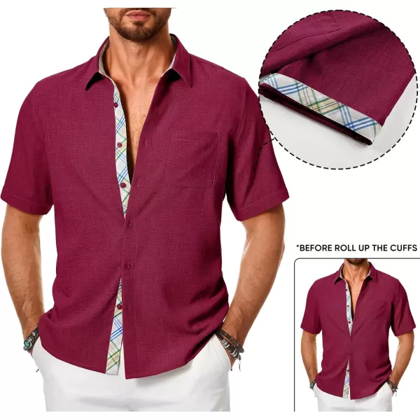 JMIERR Men‘s Shirts Short Sleeve Summer Button Down Casual Beach Hawaiian Shirt with Pocket