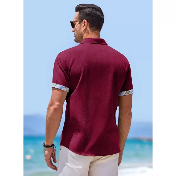 JMIERR Men‘s Shirts Short Sleeve Summer Button Down Casual Beach Hawaiian Shirt with Pocket