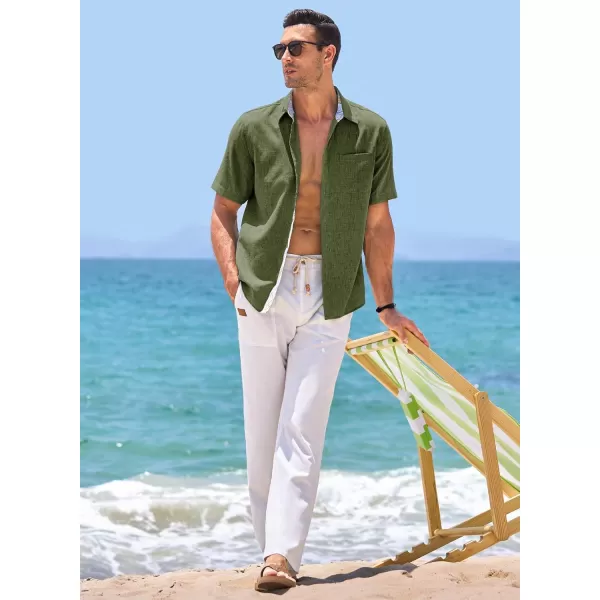 JMIERR Men‘s Shirts Short Sleeve Summer Button Down Casual Beach Hawaiian Shirt with Pocket