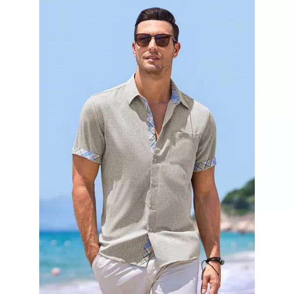 JMIERR Men‘s Shirts Short Sleeve Summer Button Down Casual Beach Hawaiian Shirt with Pocket