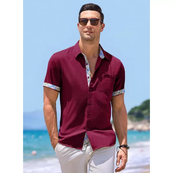 JMIERR Men‘s Shirts Short Sleeve Summer Button Down Casual Beach Hawaiian Shirt with Pocket