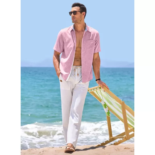 JMIERR Men‘s Shirts Short Sleeve Summer Button Down Casual Beach Hawaiian Shirt with Pocket