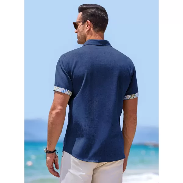 JMIERR Men‘s Shirts Short Sleeve Summer Button Down Casual Beach Hawaiian Shirt with Pocket