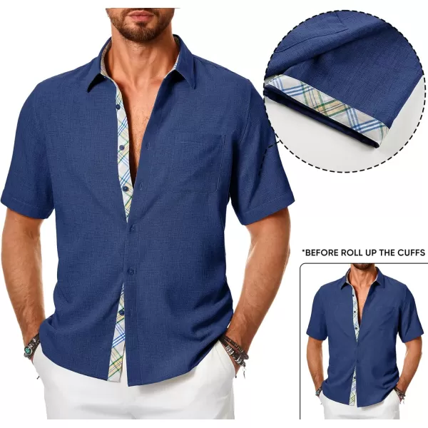 JMIERR Men‘s Shirts Short Sleeve Summer Button Down Casual Beach Hawaiian Shirt with Pocket