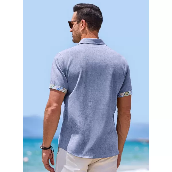 JMIERR Men‘s Shirts Short Sleeve Summer Button Down Casual Beach Hawaiian Shirt with Pocket