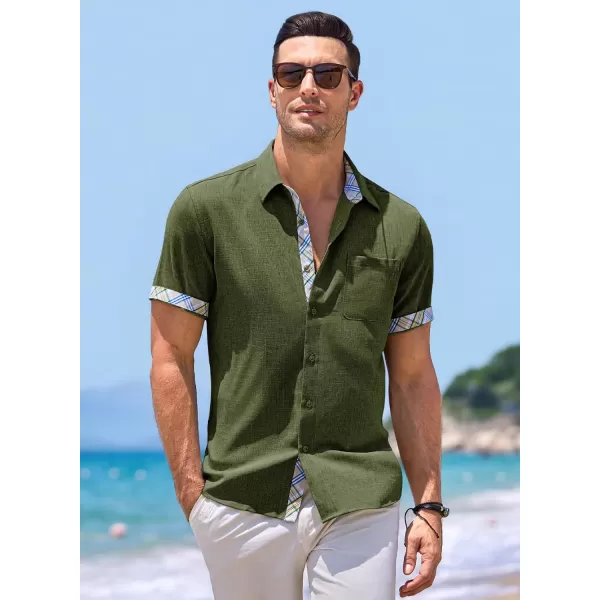 JMIERR Men‘s Shirts Short Sleeve Summer Button Down Casual Beach Hawaiian Shirt with Pocket