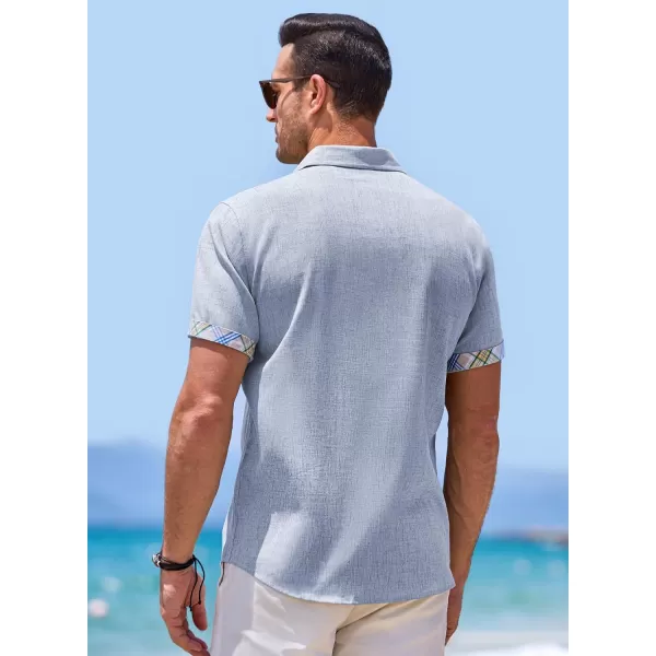 JMIERR Men‘s Shirts Short Sleeve Summer Button Down Casual Beach Hawaiian Shirt with Pocket