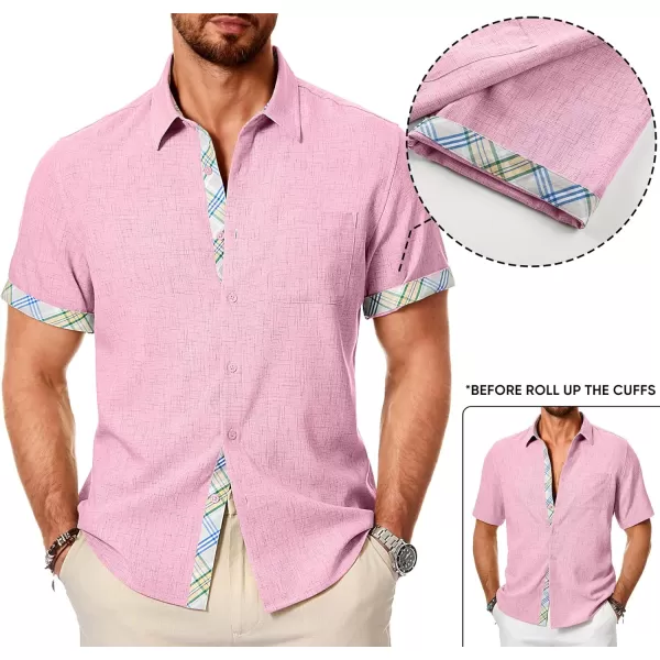 JMIERR Men‘s Shirts Short Sleeve Summer Button Down Casual Beach Hawaiian Shirt with Pocket