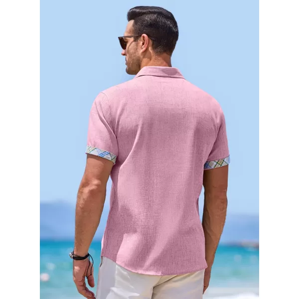 JMIERR Men‘s Shirts Short Sleeve Summer Button Down Casual Beach Hawaiian Shirt with Pocket