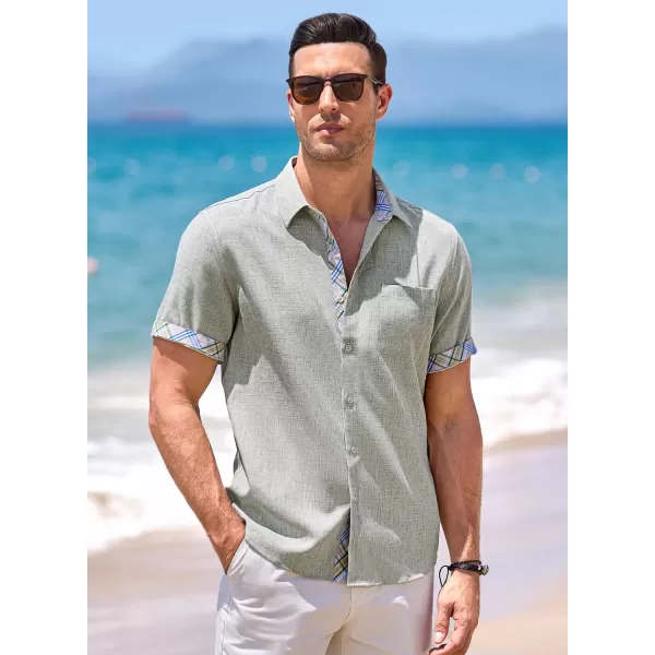 JMIERR Men‘s Shirts Short Sleeve Summer Button Down Casual Beach Hawaiian Shirt with Pocket