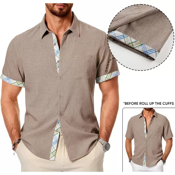 JMIERR Men‘s Shirts Short Sleeve Summer Button Down Casual Beach Hawaiian Shirt with Pocket