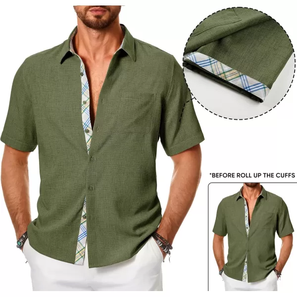 JMIERR Men‘s Shirts Short Sleeve Summer Button Down Casual Beach Hawaiian Shirt with Pocket