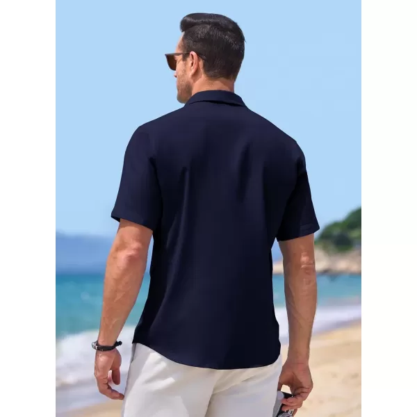 JMIERR Men‘s Shirts Short Sleeve Summer Button Down Casual Beach Hawaiian Shirt with Pocket